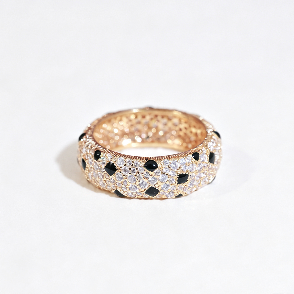 [Limara] PANTHERE SPOTTED FULL DIAMOND RING