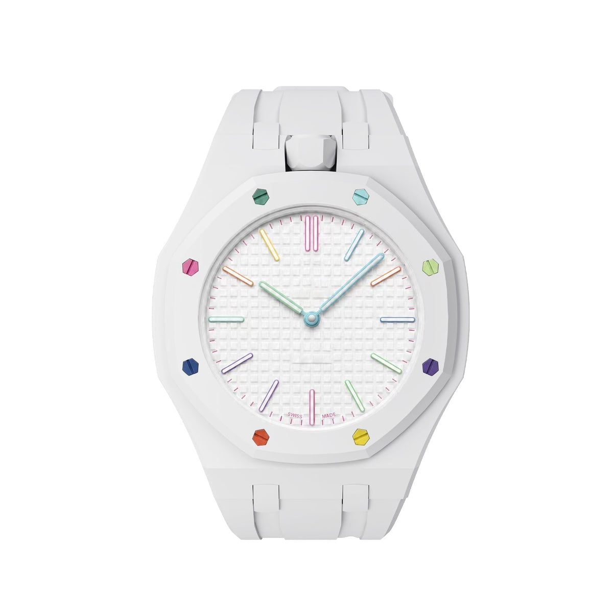 [Limara]OAK POP EXCLUSIVE  WHITE SILICONE STRAP