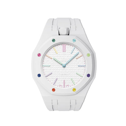 [Limara]OAK POP EXCLUSIVE  WHITE SILICONE STRAP