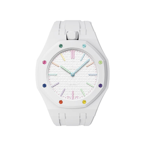 [Limara]OAK POP EXCLUSIVE  WHITE SILICONE STRAP