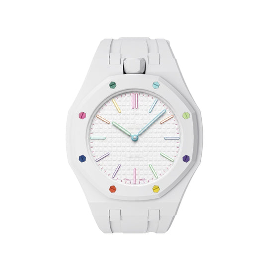 [Limara]OAK POP EXCLUSIVE  WHITE SILICONE STRAP