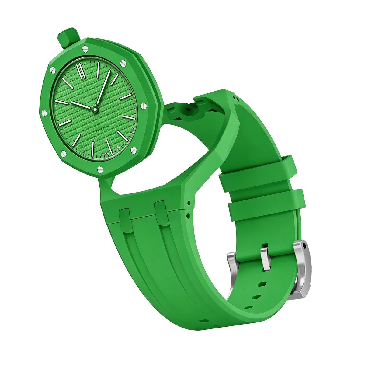 [Limara]OAK POP EXCLUSIVE GREEN SILICONE STRAP