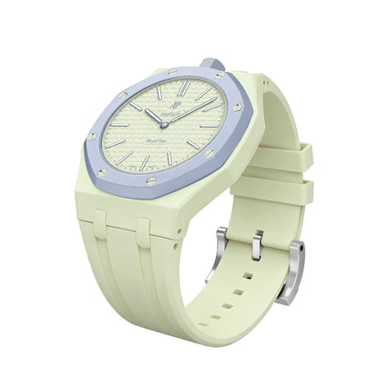 [Limara]OAK POP EXCLUSIVE CREAMY YELLOW SILICONE STRAP
