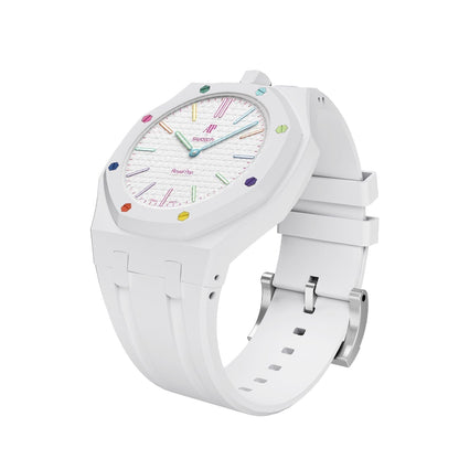 [Limara]OAK POP EXCLUSIVE  WHITE SILICONE STRAP