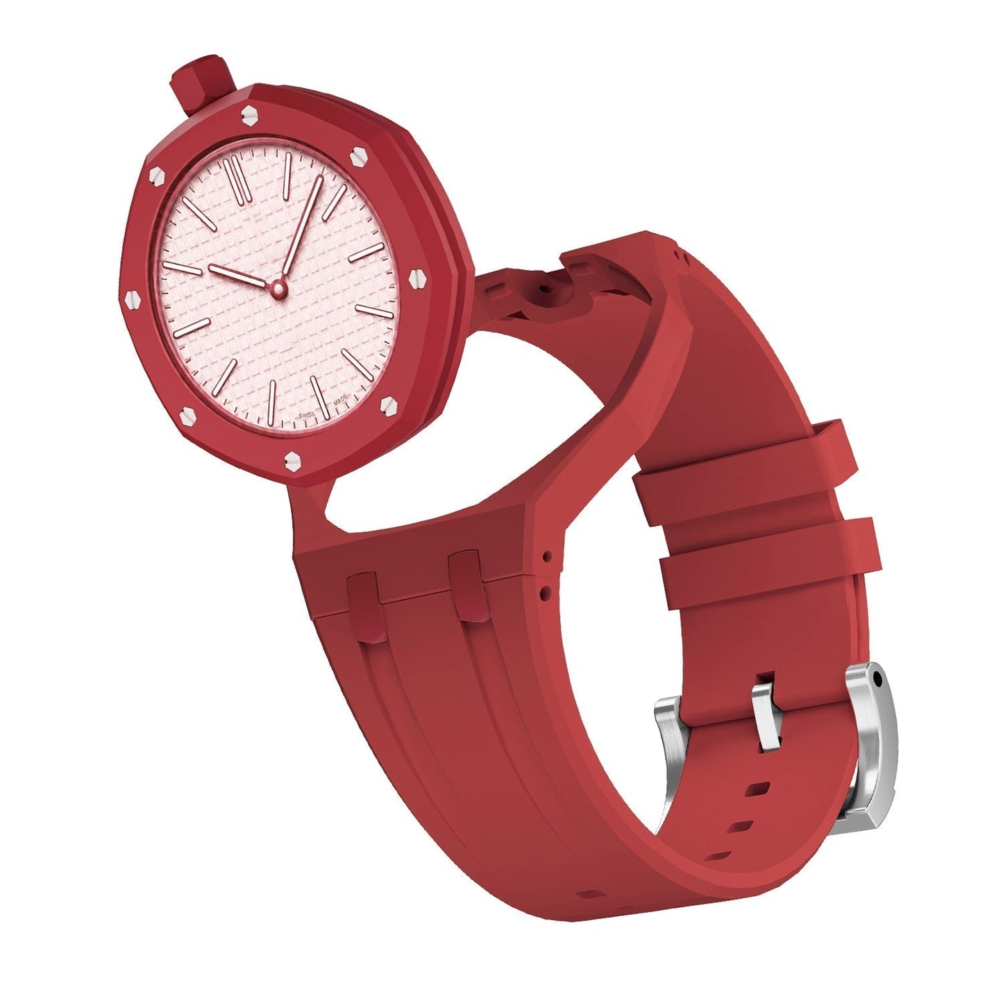 [Limara]OAK POP EXCLUSIVE RED SILICONE STRAP