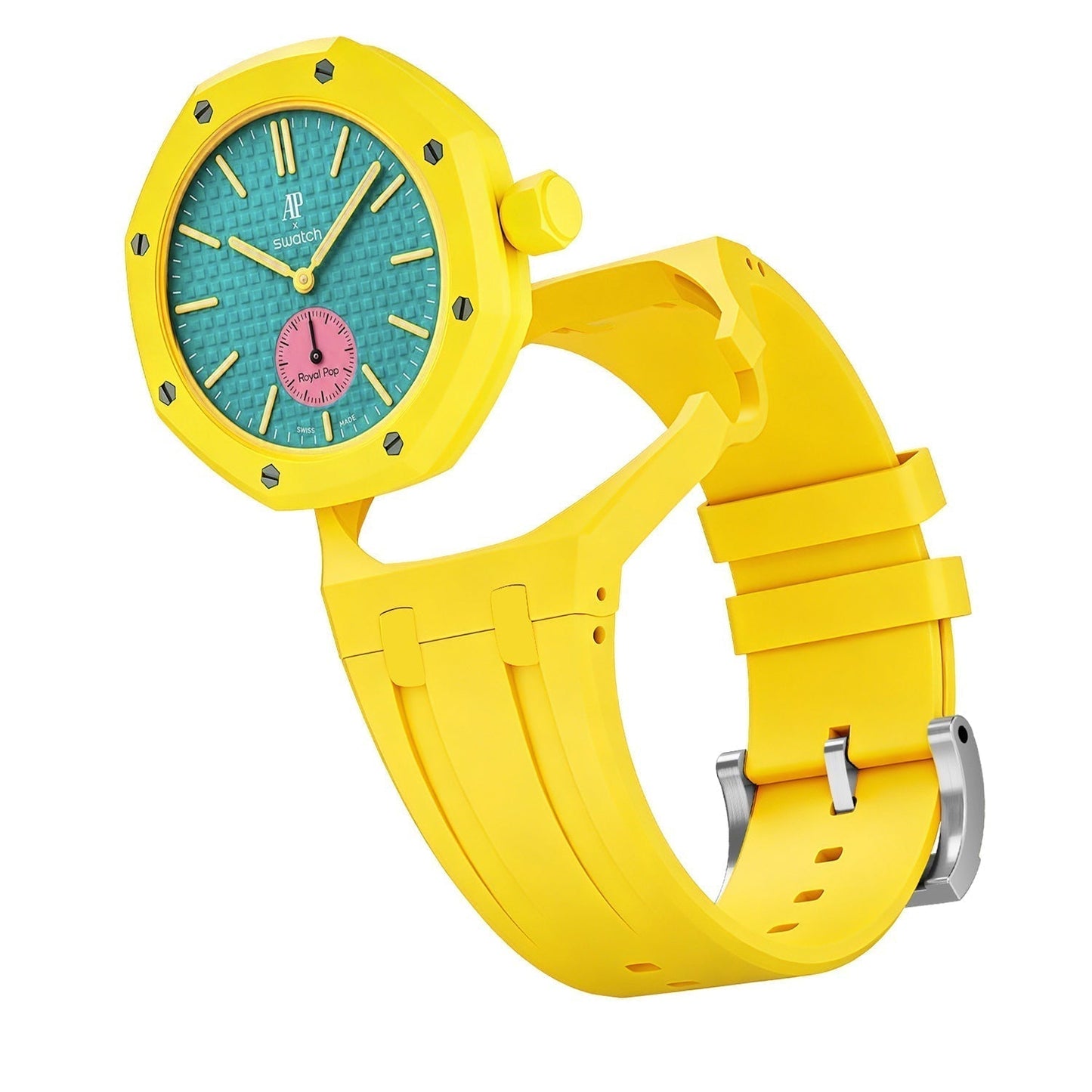 [Limara]OAK POP EXCLUSIVE YELLOW SILICONE STRAP