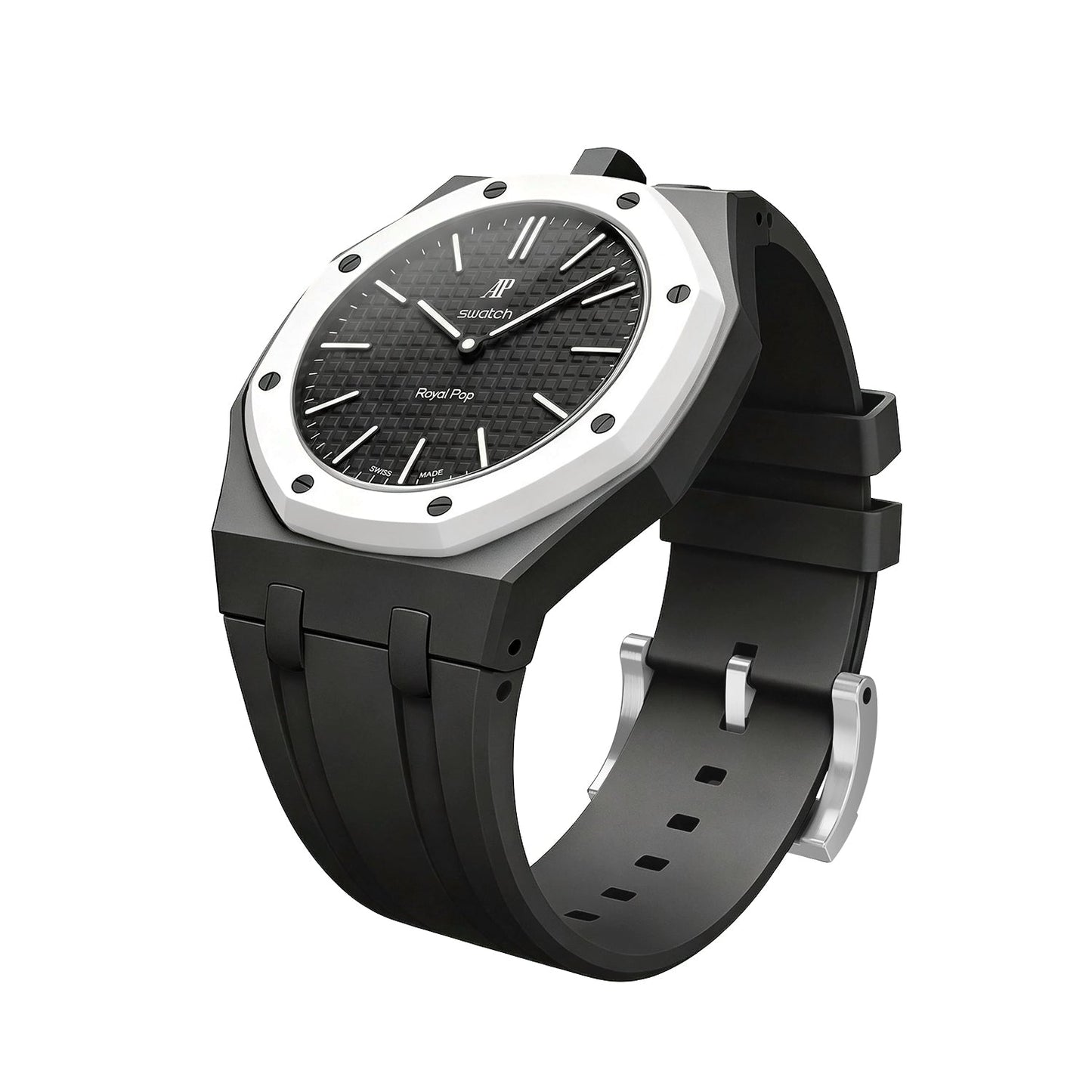 [Limara]OAK POP EXCLUSIVE BLACK SILICONE STRAP