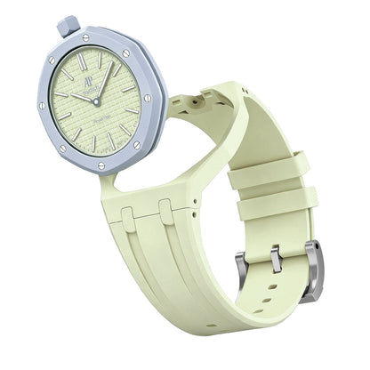 [Limara]OAK POP EXCLUSIVE CREAMY YELLOW SILICONE STRAP