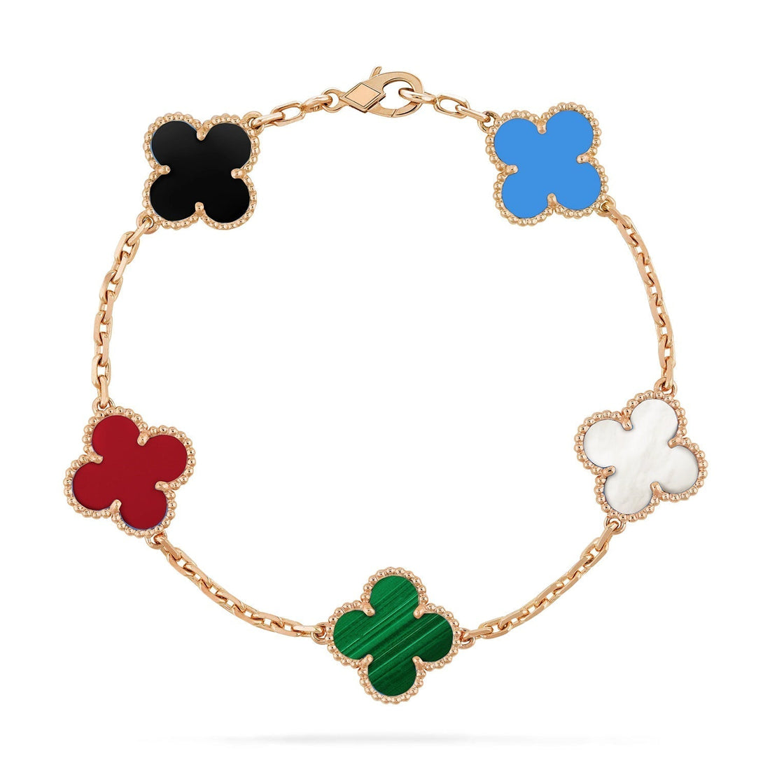 [Limara]CLOVER 5 MOTIFS MULTICOLOR BRACELET