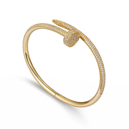 [Limara]JUSTE UN CLOU 3.5MM FULL PAVÉ NAIL BANGLE