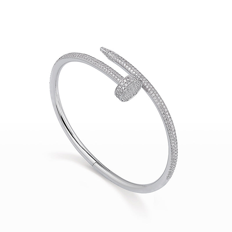 [Limara]JUSTE UN CLOU 3.5MM FULL PAVÉ NAIL BANGLE