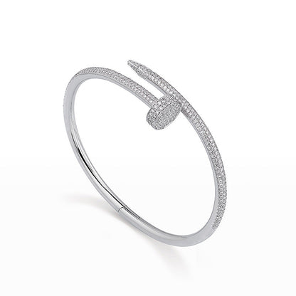 [Limara]JUSTE UN CLOU 3.5MM FULL PAVÉ NAIL BANGLE