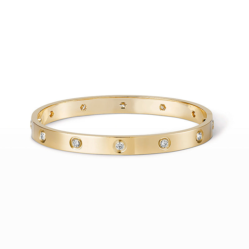 [Limara]CLASSIC 6.1MM LOVE BANGLE - 10-DIAMOND