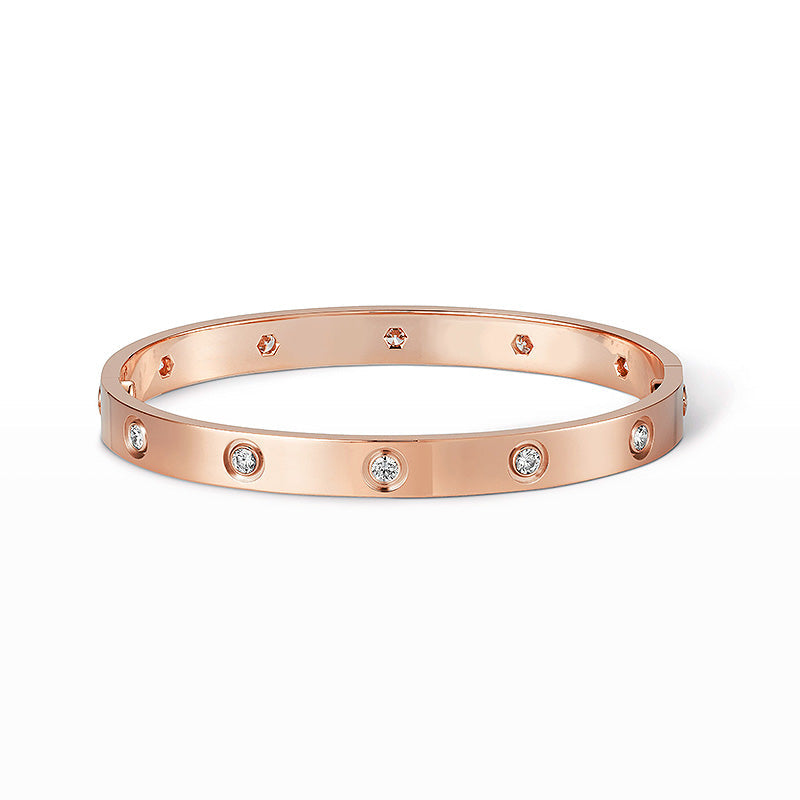 [Limara]CLASSIC 6.1MM LOVE BANGLE - 10-DIAMOND