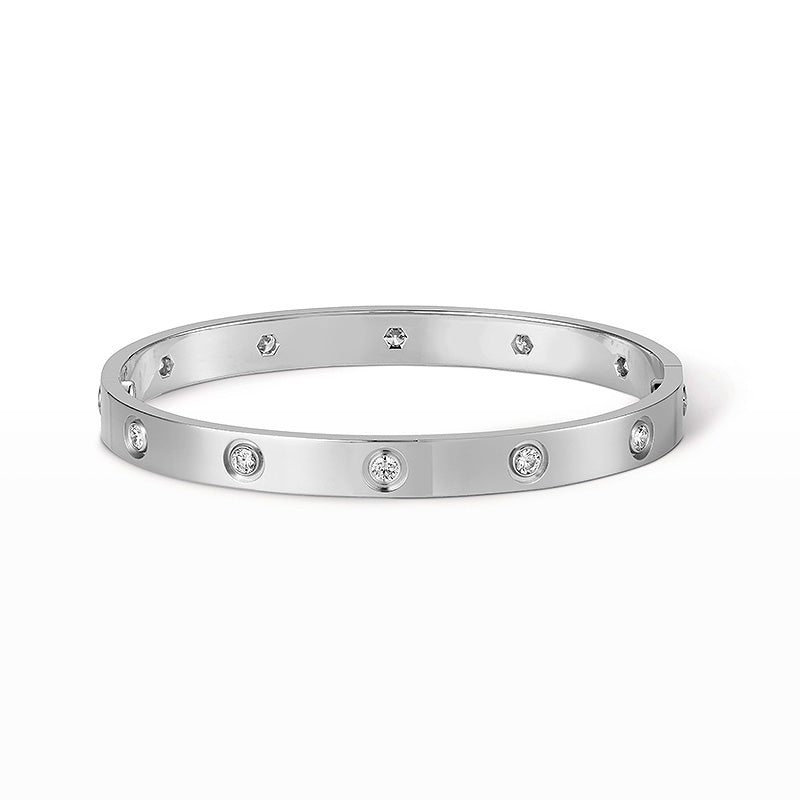 [Limara]CLASSIC 6.1MM LOVE BANGLE - 10-DIAMOND
