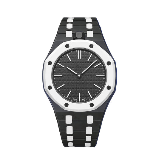 [Limara]OAK POP EXCLUSIVE BLACK AND WHITE BIOCERAMIC STRAP