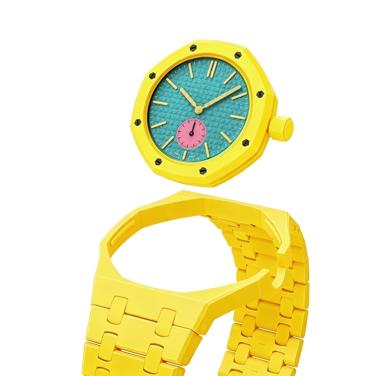 [Limara]OAK POP EXCLUSIVE YELLOW BIOCERAMIC STRAP