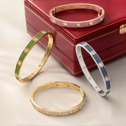 [Limara]CLASSIC 6.1MM LOVE BRACELET 10-DIAMOND FULL PAVÉ