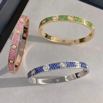 [Limara]CLASSIC 6.1MM LOVE BRACELET 10-DIAMOND FULL PAVÉ