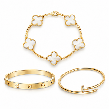 [Limara]Clover & Lover & Juste Bracelet Stack Set