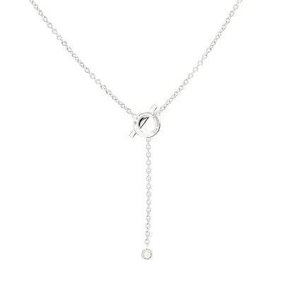 [Limara]FINESSE SILVER DIAMOND NECKLACE