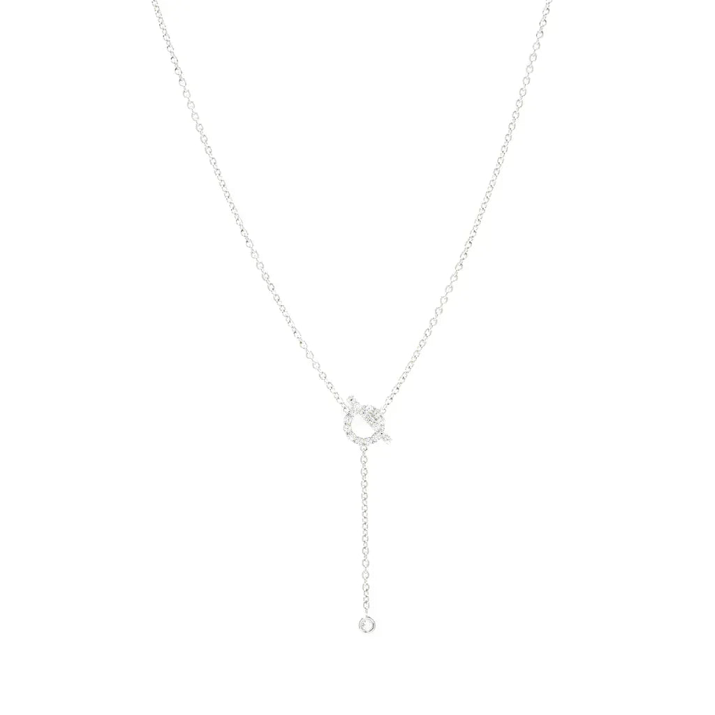 [Limara]FINESSE SILVER DIAMOND NECKLACE