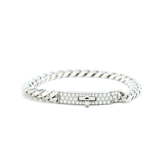[Limara]KELLY CHAIN SILVER DIAMOND BRACELET