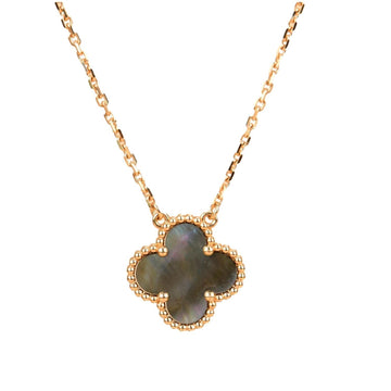 [Limara]CLOVER 15MM  GRAY MOTHER OF PEARL NECKLACE