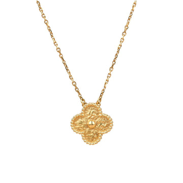 [Limara]CLOVER 15MM  BRONZING NECKLACE