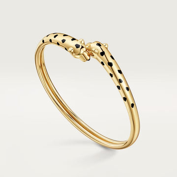 [Limara] PANTHERE DOUBLE HEADED OPEN BRACELET