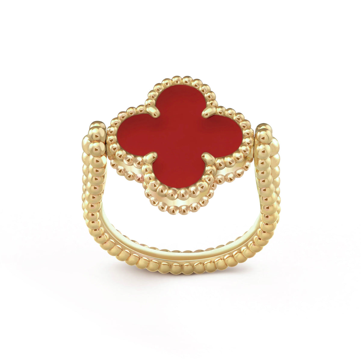 [Limara]LUCKY CLOVER GOLD REVERSIBLE RING
