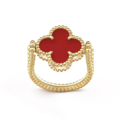 [Limara]LUCKY CLOVER GOLD REVERSIBLE RING