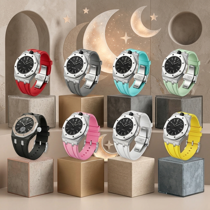 [Limara]Royal Oak Pop Exclusive Steel Case & Silicone Strap With Cradle