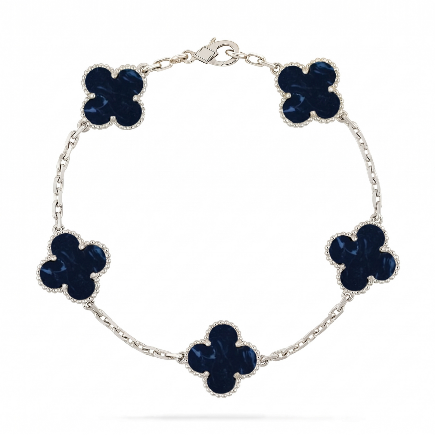[Limara]LUCKY CLOVER 5-MOTIF BRACELET - PIETERSITE COLLECTION