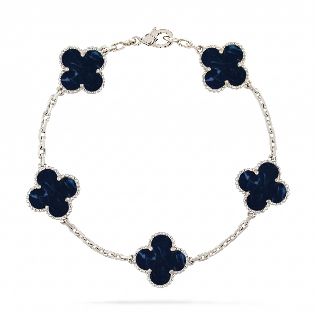 [Limara]LUCKY CLOVER 5-MOTIF BRACELET - PIETERSITE COLLECTION