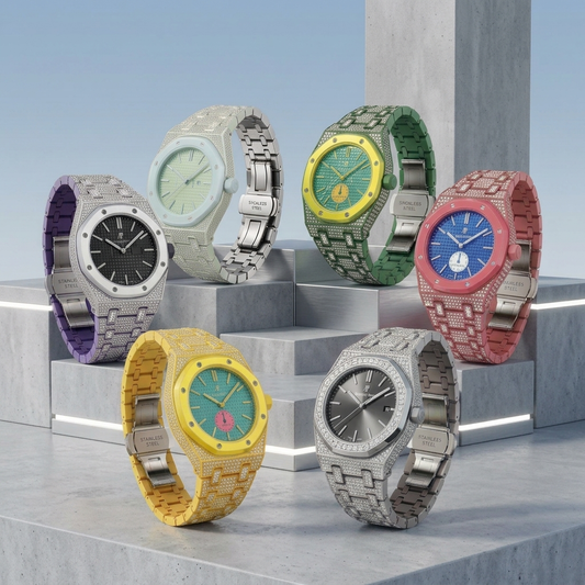 [Limara]Royal Oak Pop Exclusive Bioceramic Case & Bioceramic Strap Full Diamond