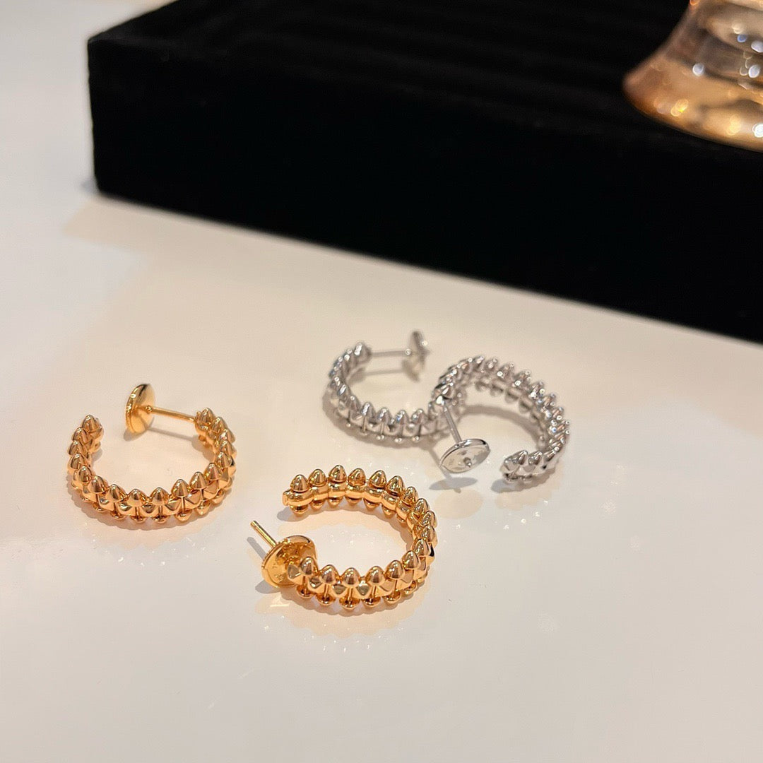 [Limara] CLASH SMALL HOOP EARRINGS