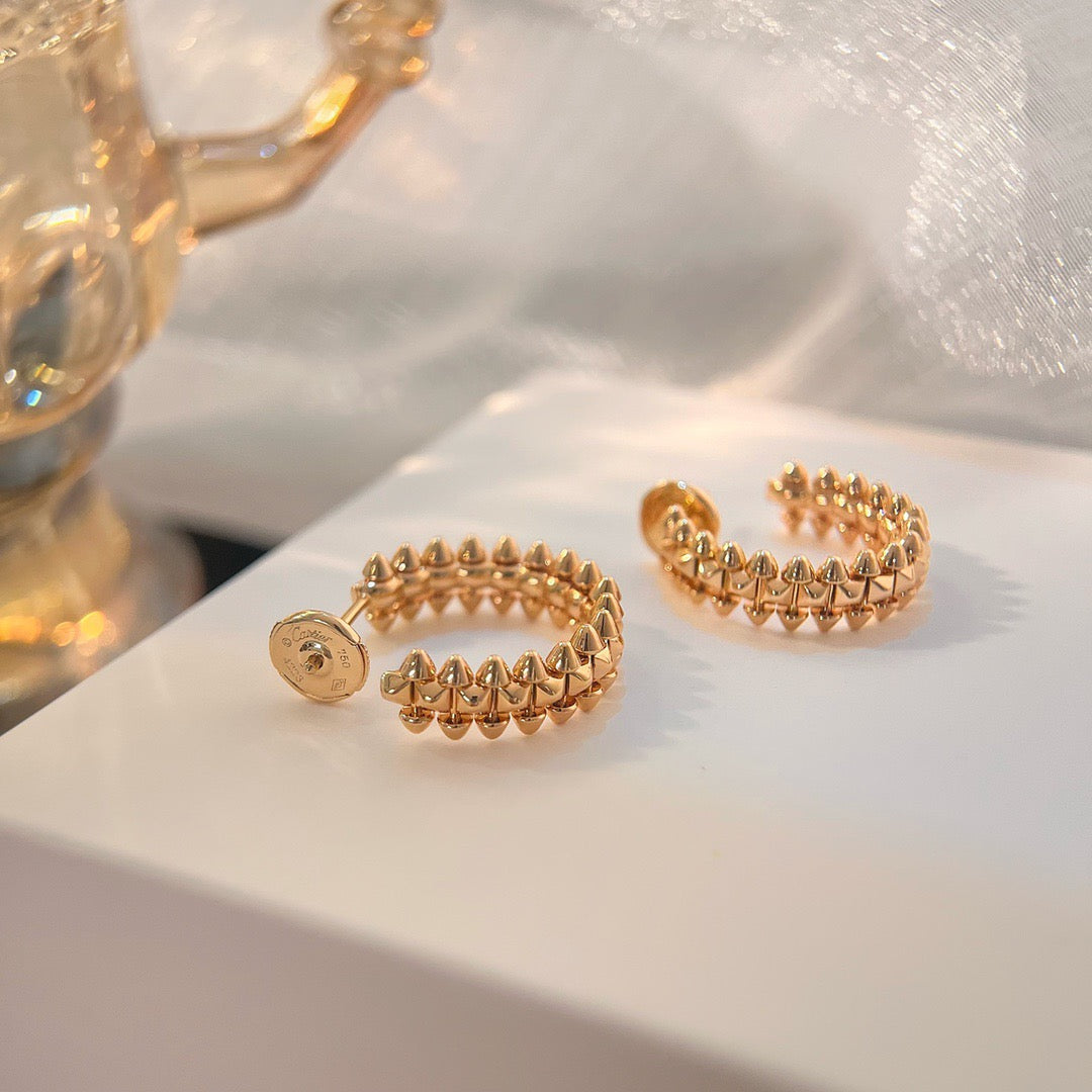 [Limara] CLASH SMALL HOOP EARRINGS