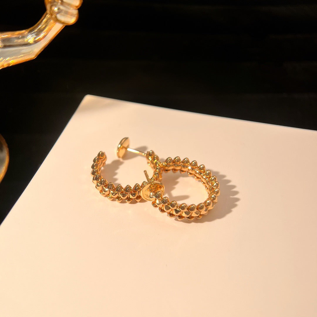 [Limara] CLASH SMALL HOOP EARRINGS