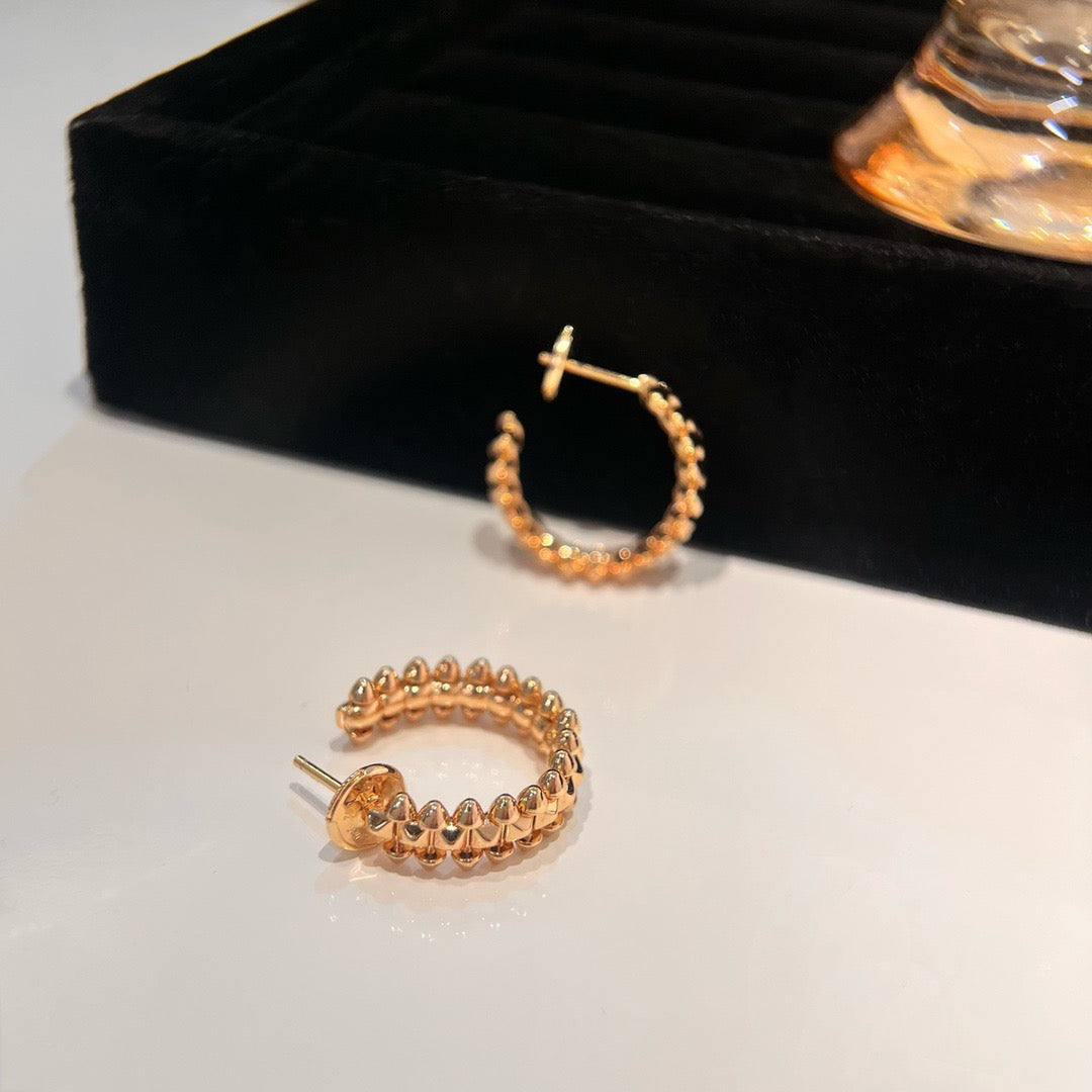 [Limara] CLASH SMALL HOOP EARRINGS