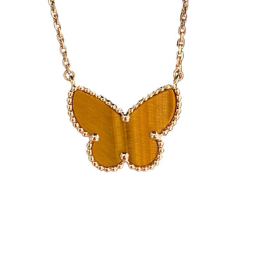 [Limara] TIGER__ EYE BUTTERFLY NECKLACE