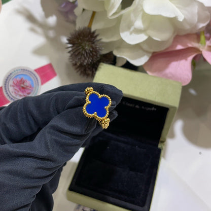 [Limara]LUCKY CLOVER GOLD REVERSIBLE RING