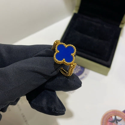 [Limara]LUCKY CLOVER GOLD REVERSIBLE RING