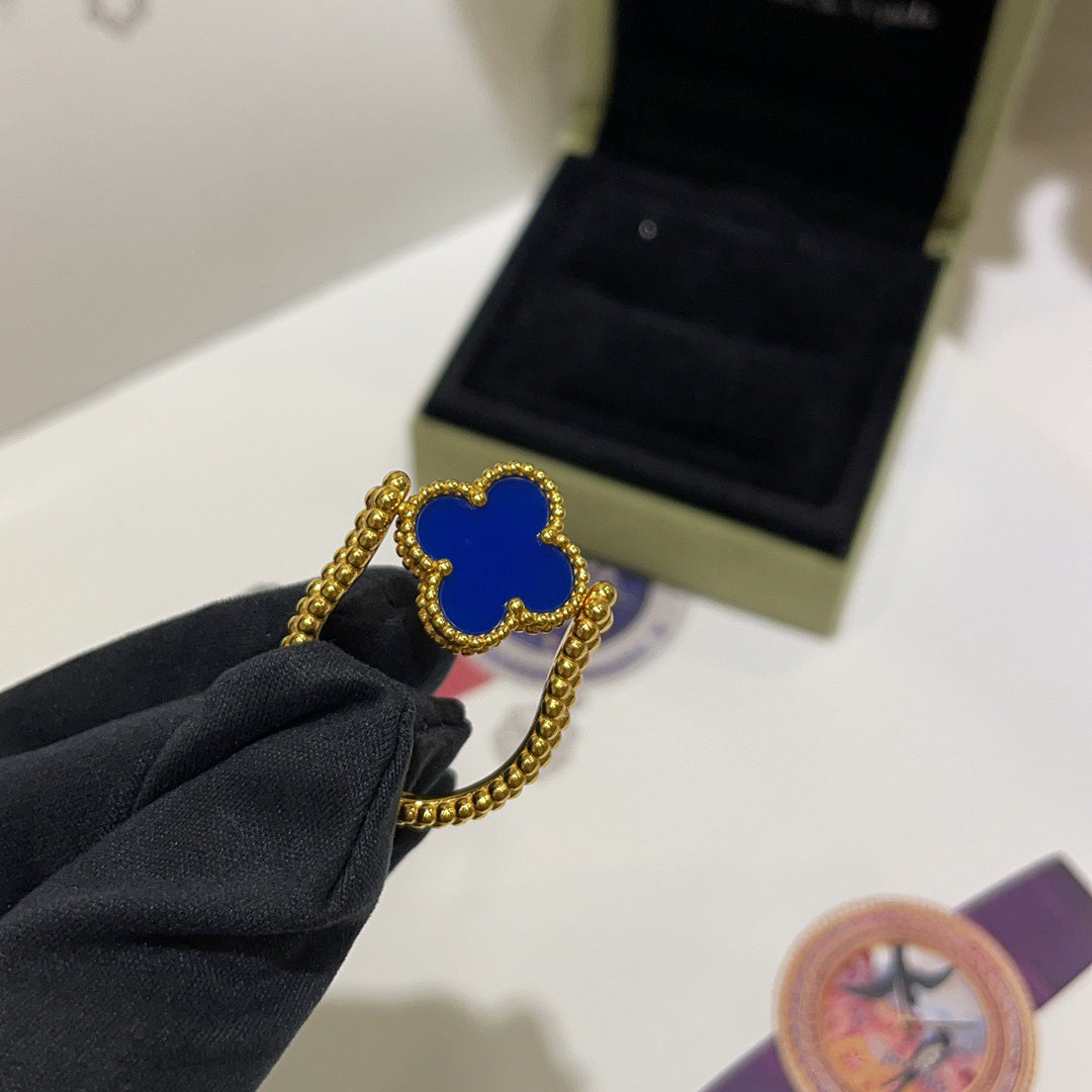 [Limara]LUCKY CLOVER GOLD REVERSIBLE RING