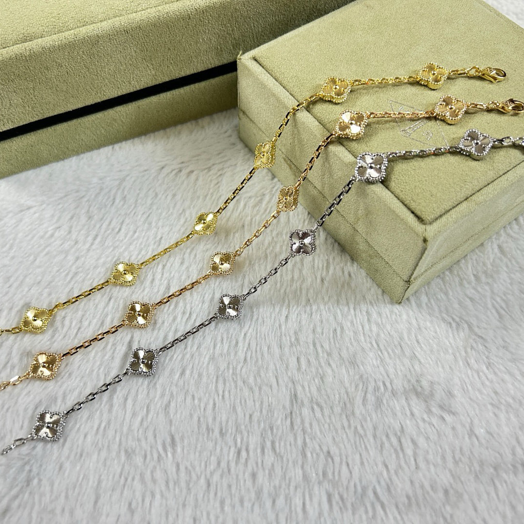 [Limara]CLOVER 6 MOTIF DIAMOND BRACELET