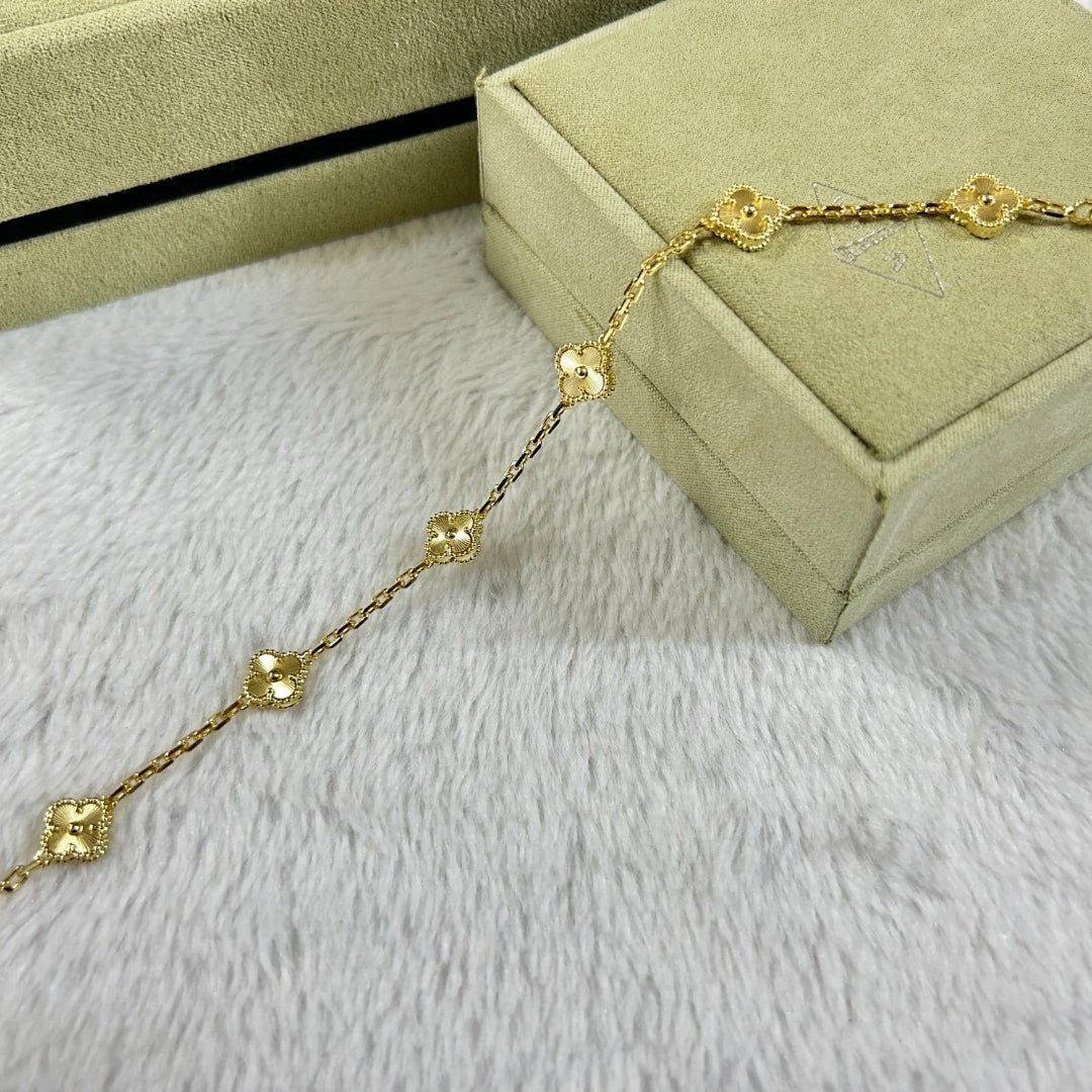[Limara]CLOVER 6 MOTIF DIAMOND BRACELET