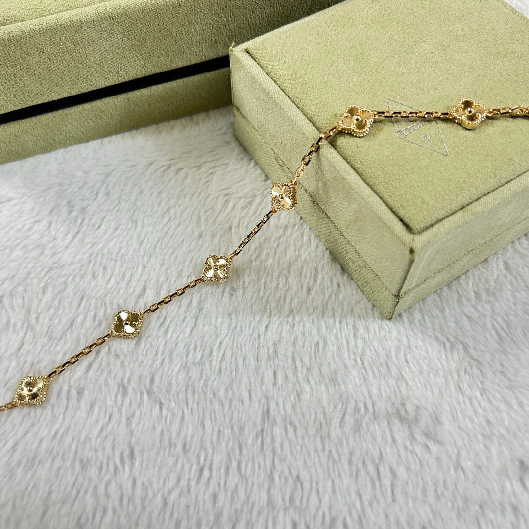 [Limara]CLOVER 6 MOTIF DIAMOND BRACELET