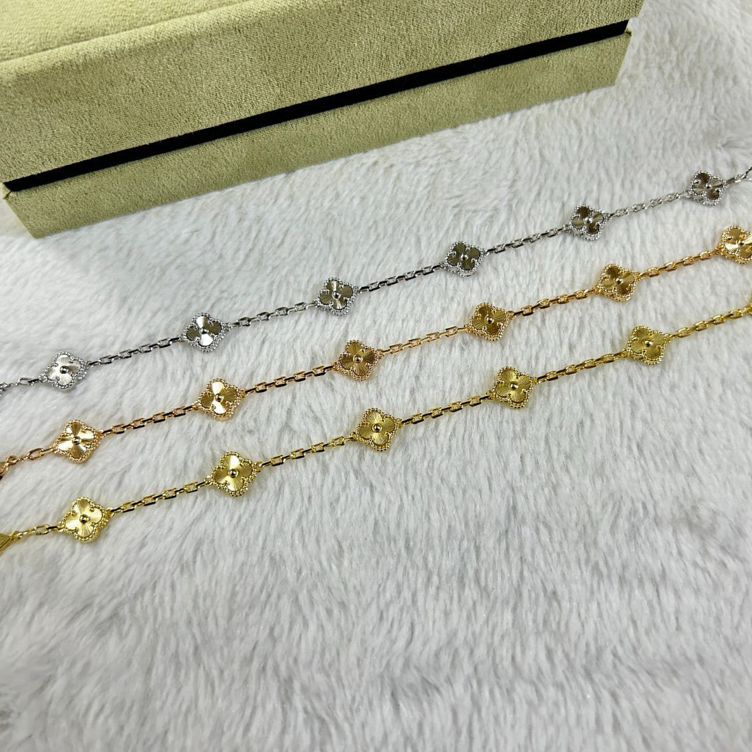 [Limara]CLOVER 6 MOTIF DIAMOND BRACELET