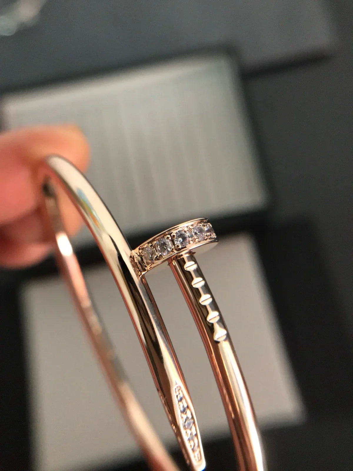 [Limara]JUSTE UN CLOU 3.5MM CLASSIC DIAMOND BANGLE