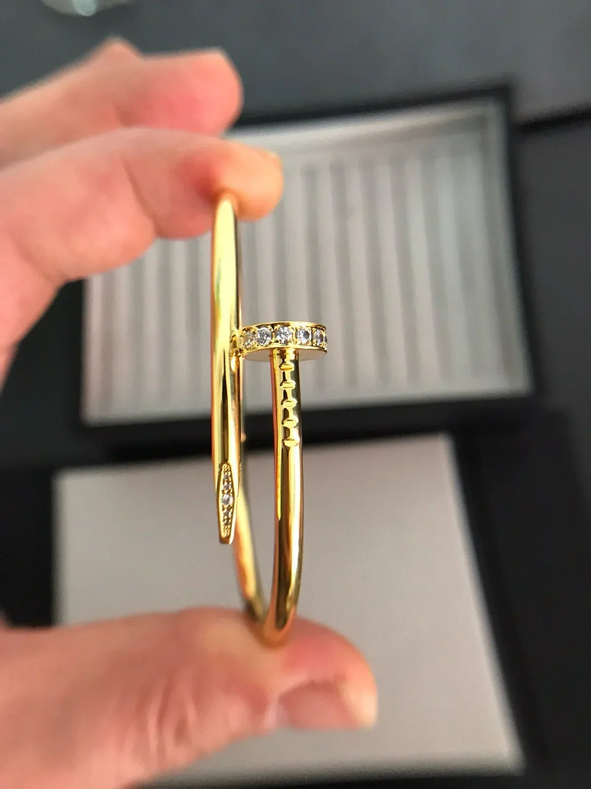[Limara]JUSTE UN CLOU 3.5MM CLASSIC DIAMOND BANGLE